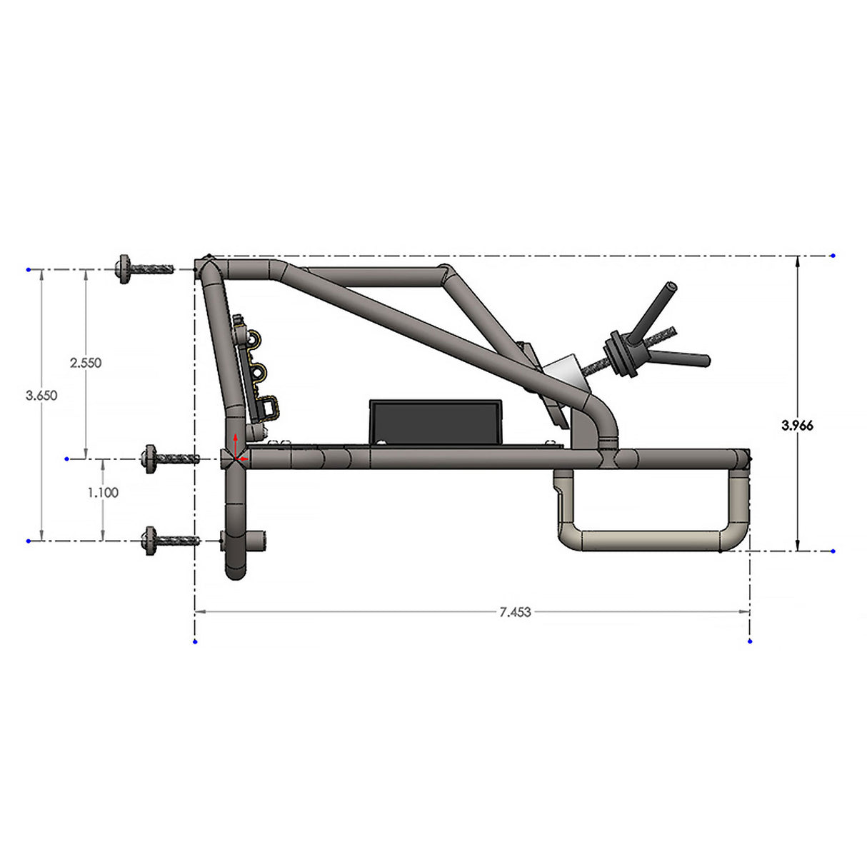 Back-Half Cage : PL Cab Only Crawler Bodies