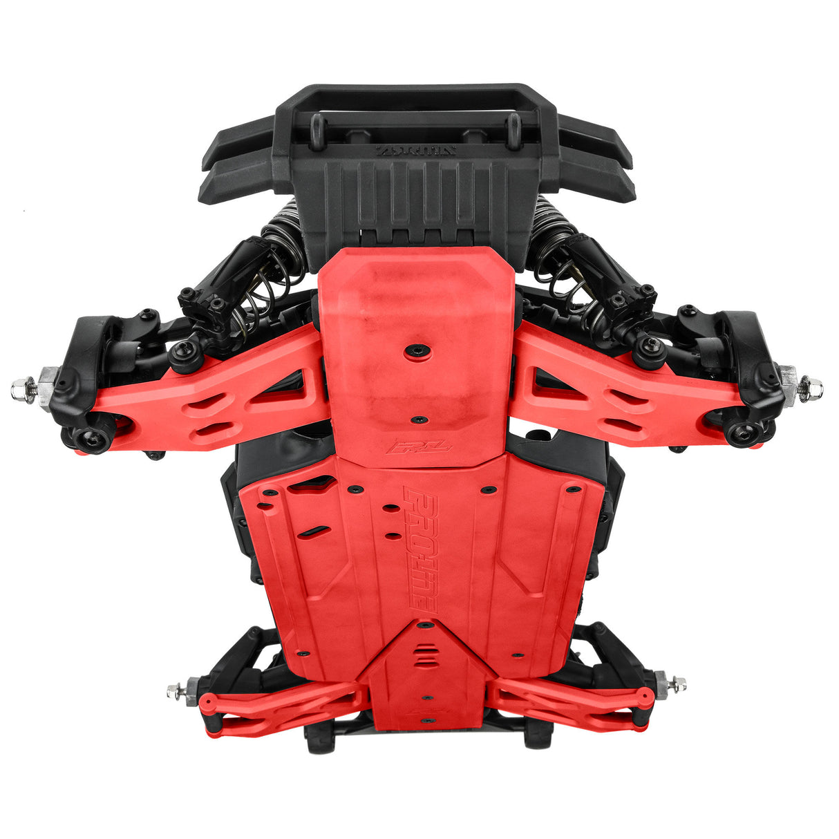Bash Armor F/R Skid Plates (Red) for ARRMA 3S Vehicles