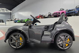 Elektrisk børnebil Porsche Taycan 1-personers 12 volt grå