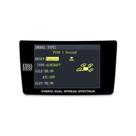 AT9S Pro 10/12-Channels radio (Mode 1) with R9DS Receiver