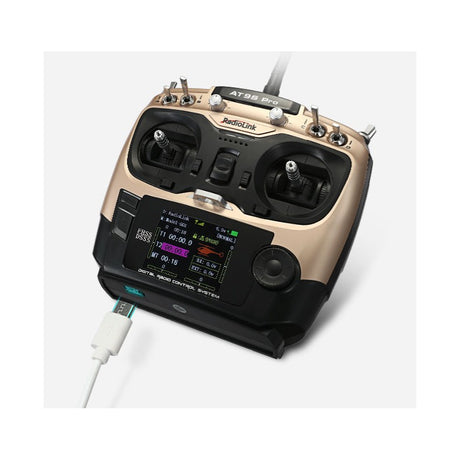 AT9S Pro 10/12-Channels radio (Mode 1) with R9DS Receiver