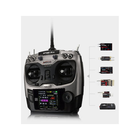 AT9S Pro 10/12-Channels radio (Mode 1) with R9DS Receiver