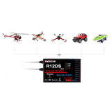 R12DS 2.4Ghz 12-Ch Receiver (DSSS + FHSS)