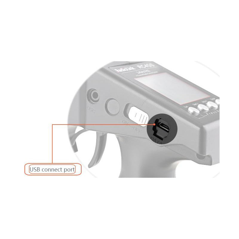 RC4GS V3  5-Channels radio with R6FG gyro integrated Receiver