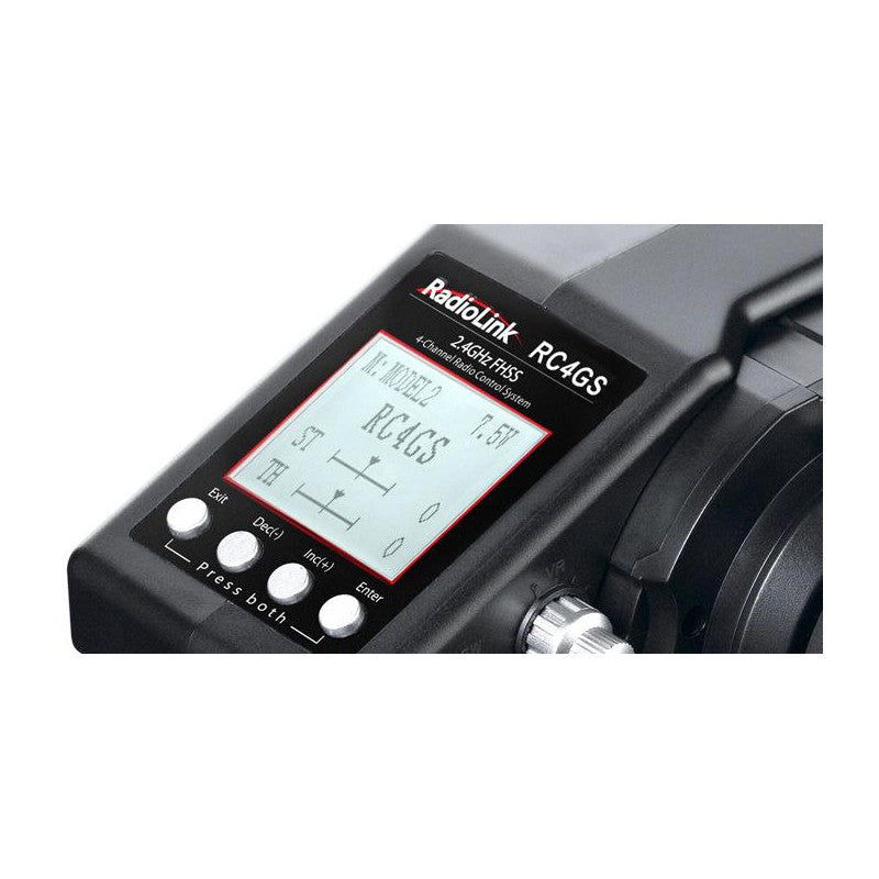 RC4GS V3  5-Channels radio with R6FG gyro integrated Receiver