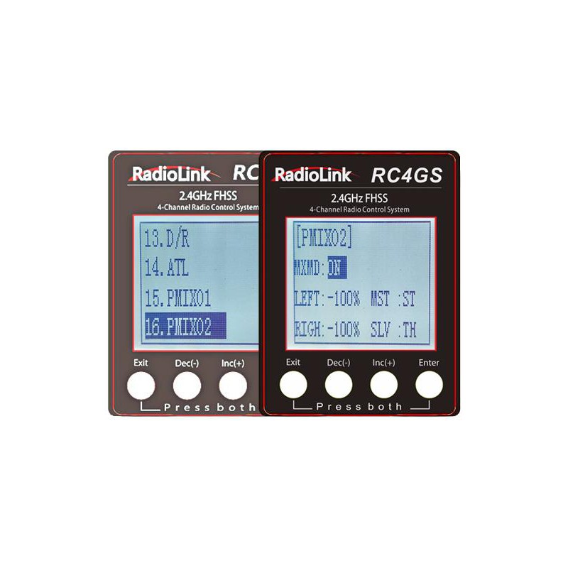 RC4GS V3  5-Channels radio with R6FG gyro integrated Receiver