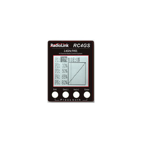 RC4GS V3  5-Channels radio with R6FG gyro integrated Receiver