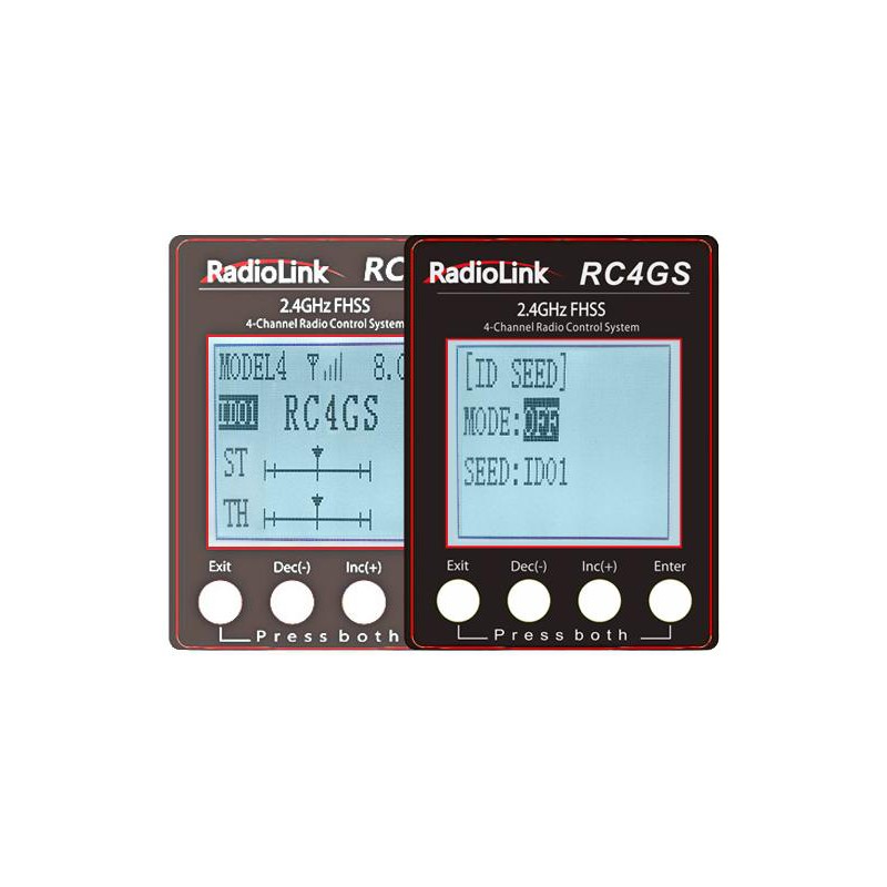 RC4GS V3  5-Channels radio with R6FG gyro integrated Receiver