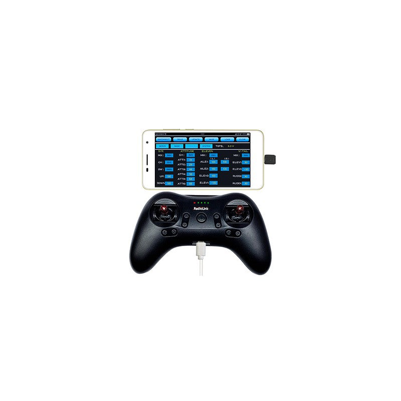 T8S 8-Channels radio with Bluetooth (Mode 1) with R8EF Receiver