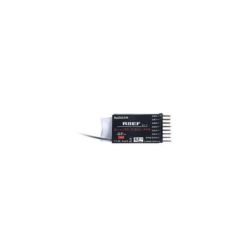 T8S 8-Channels radio with Bluetooth (Mode 1) with R8EF Receiver