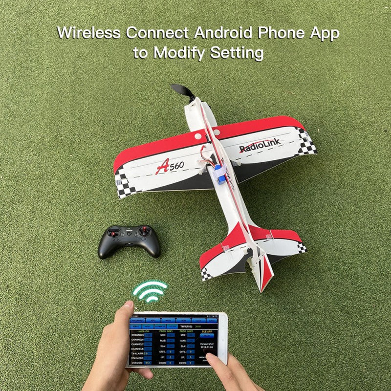 T8S 8-Channels radio with Bluetooth (Mode 1) with R8EF Receiver