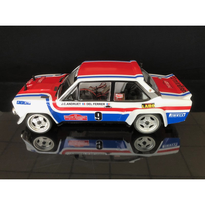 Fiat 131 Abarth WRC transparent body with Fiat France stickers