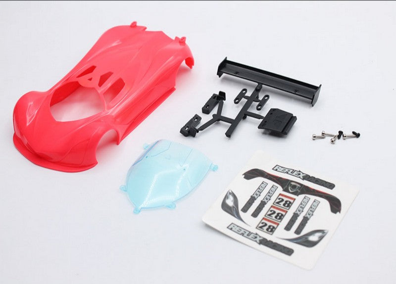 Reflex Racing RAW-001-FR  - MF-1 ABS Plastic Body Set (Flourescent Red)