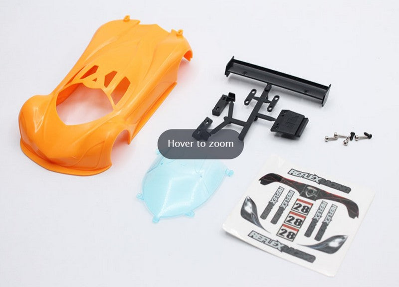 Reflex Racing RAW-001-SO - MF-1 ABS Plastic Body Set (Yellow Sea Orange)