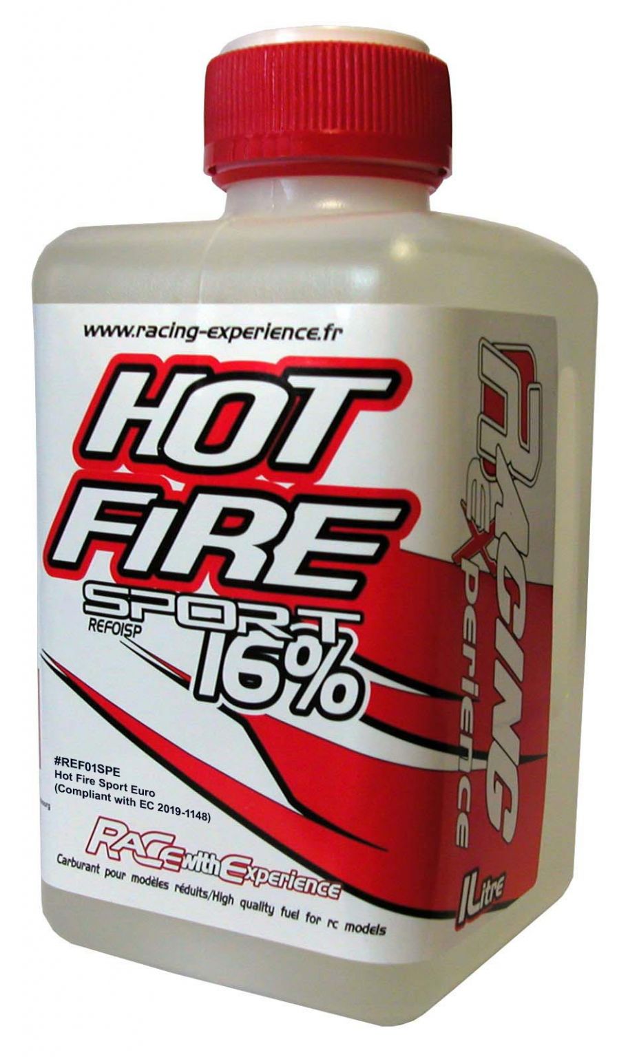 Nitro brændstof 16% 1 liter Racing Fuel Hot Fire Sport Euro - EC 2019-1148