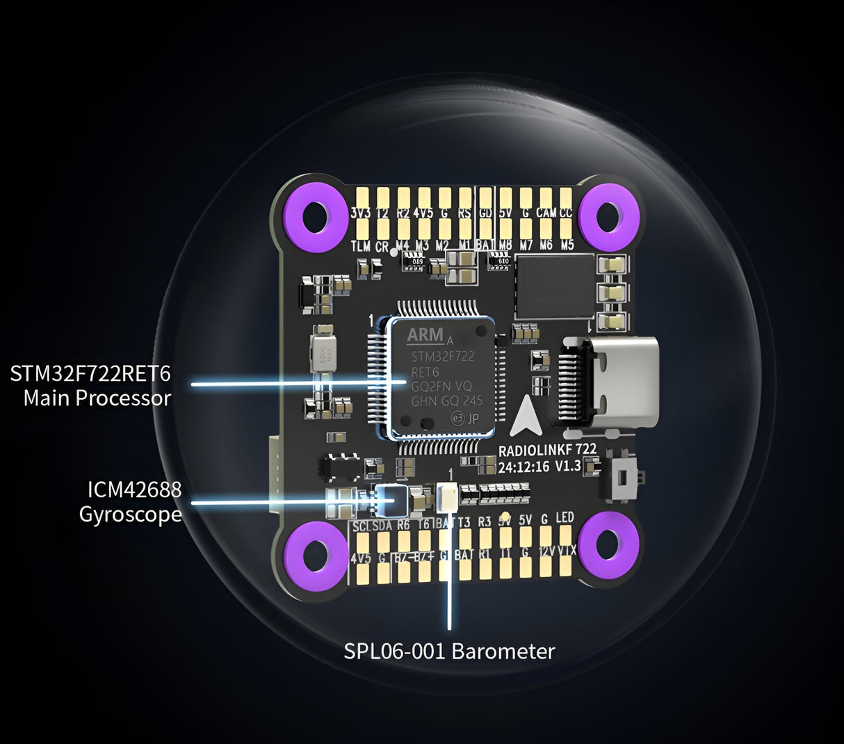 F722 Flight Controller Racing Master