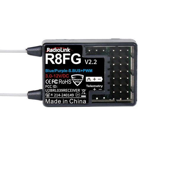 RC8P RC Transmitter with 2x R8FG Receiver â Neon Green