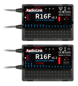 T16D Mode-2 RC Transmitter 2x R16F Receiver
