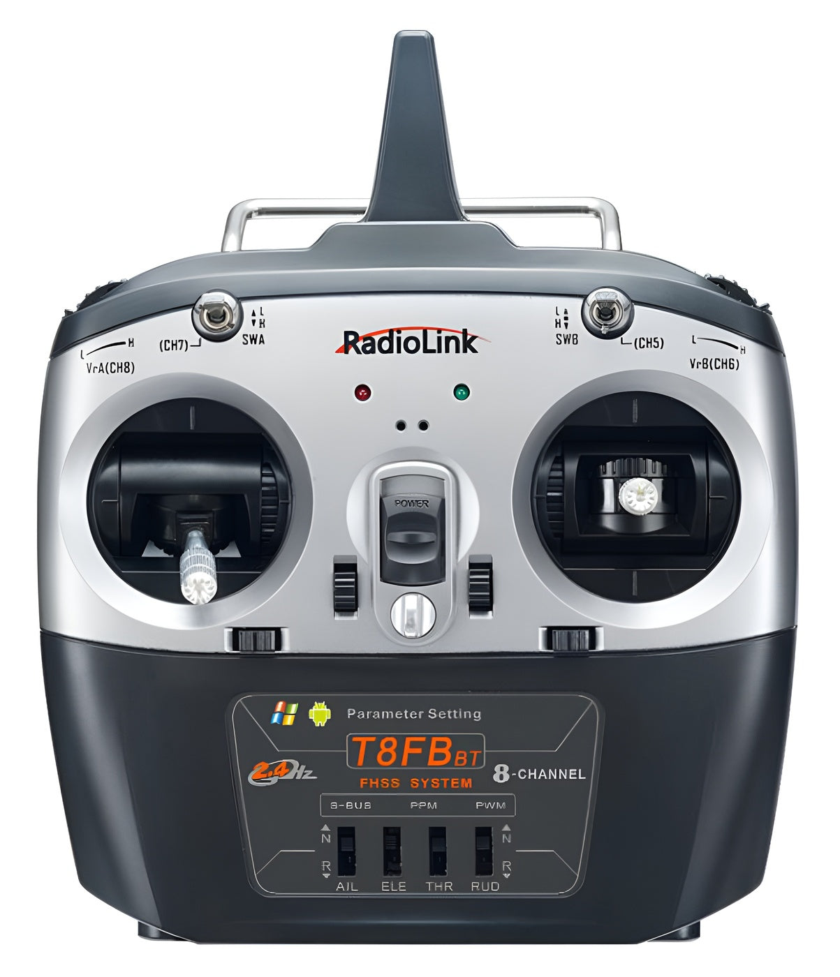 T8FB Mode-2 RC Transmitter with 2x R8EF Receiver