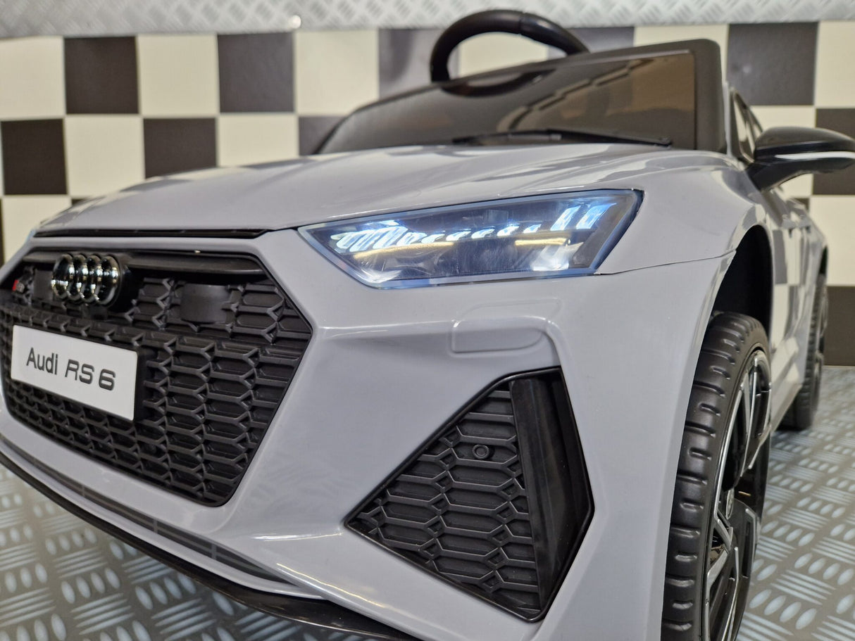 Electric children's car Audi RS 6 nardo grey