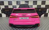 Battery children's car Audi RS6 12 volt pink