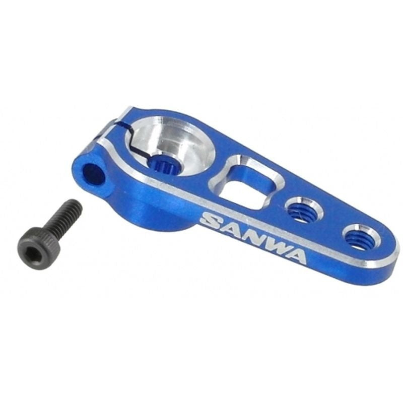 SANWA S.107A54262A - Aluminum servo horn blue 23t