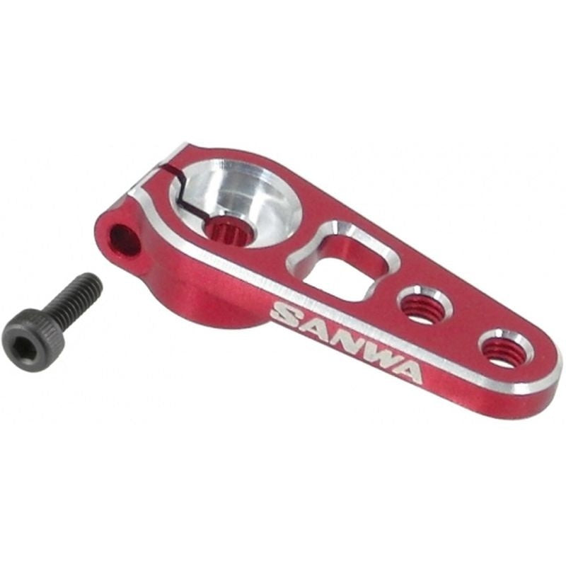 SANWA S.107A54263A - Aluminum servo horn Red 23t
