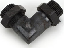 Saito SA125A163 - Right Angle Muffler Adapter FA-125, FG-21