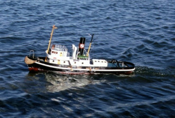 Saito HERCULES - Saito Hercules Tug Boat 90cm w/ Steam Engine#