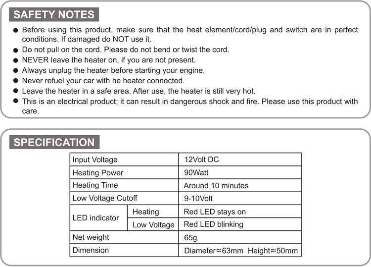 Engine Heater SkyRC