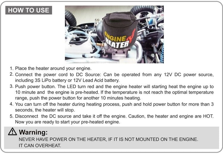 Engine Heater SkyRC