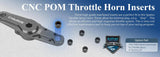 SPARKO SPKF81041OP - Sparko F8 CNC POM Servo Horn Insert for Throttle 4pcs