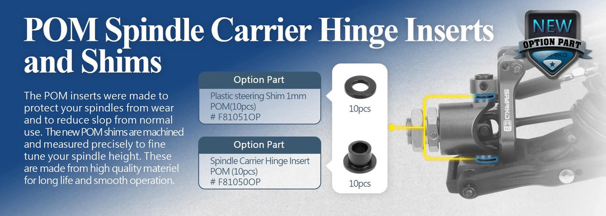 SPARKO SPKF81050OP - Sparko F8 pindle Carrier Hinge Insert POM 10 pcs