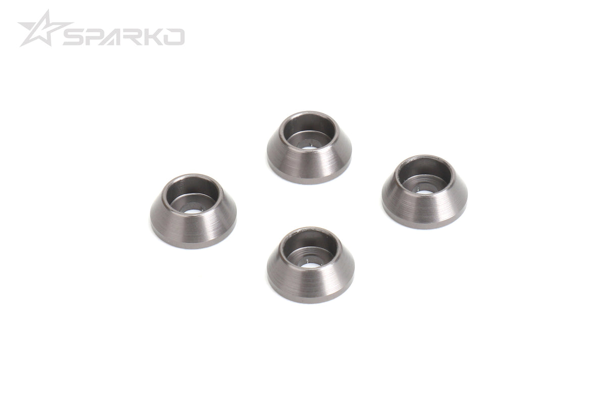 SPARKO SPKF84022 - Sparko F8 Aluminum Shock Tower Washers Titanium Color