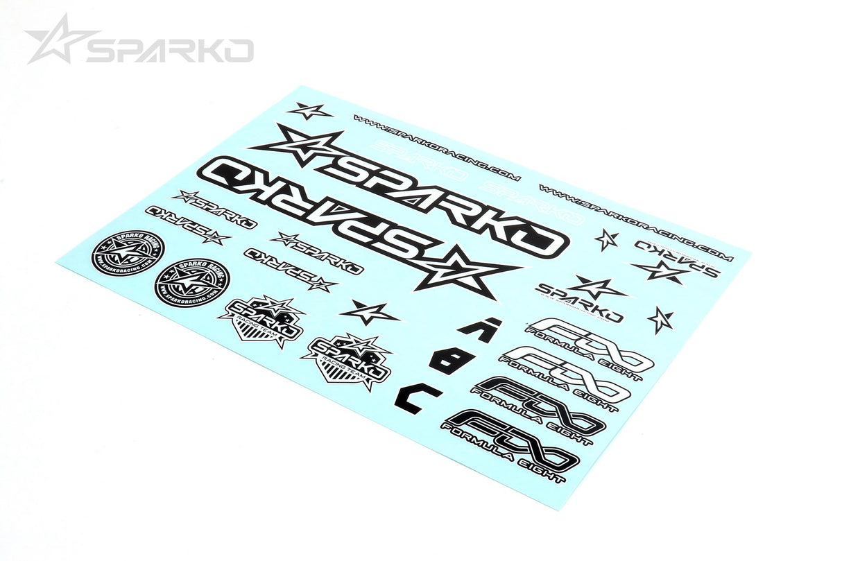 SPARKO SPKF89004-BK - Sparko F8 Body Sticker-Black and White