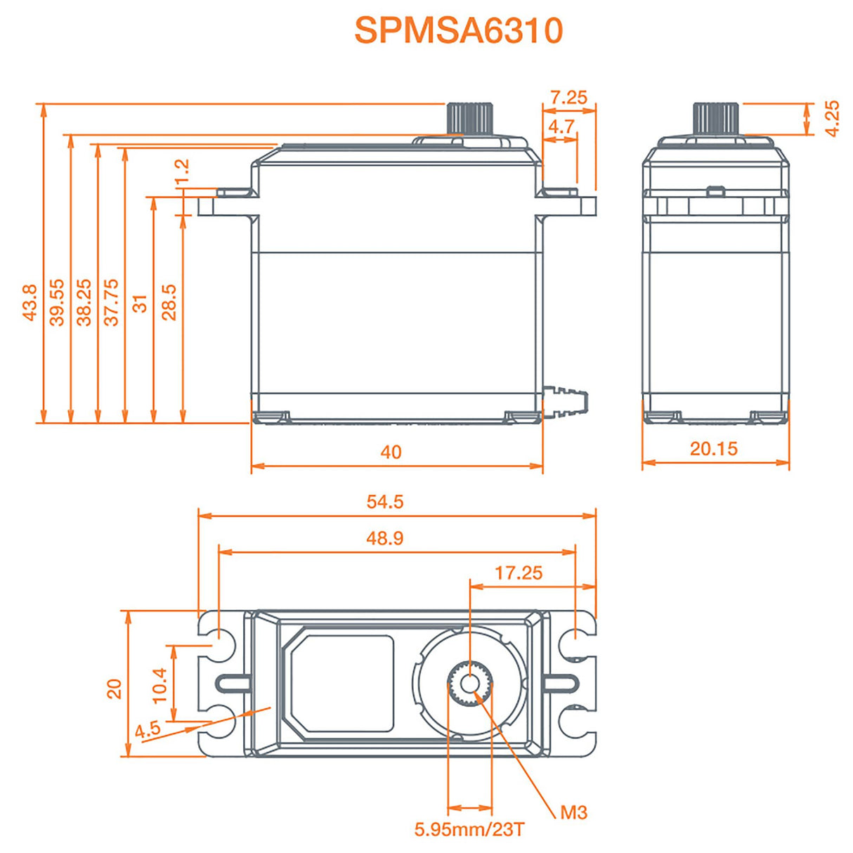 A6310 Ultra Torque High Speed Metal BL HV Servo