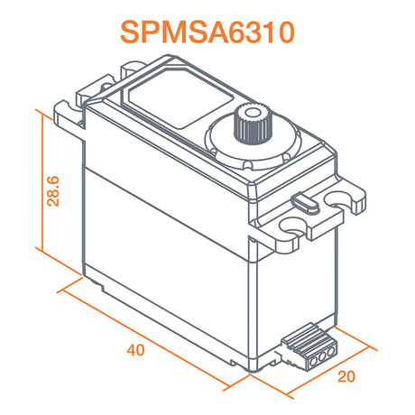 A6310 Ultra Torque High Speed Metal BL HV Servo