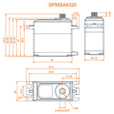 A6320 High Torque High Speed Metal BL HV Servo
