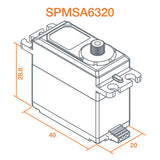 A6320 High Torque High Speed Metal BL HV Servo