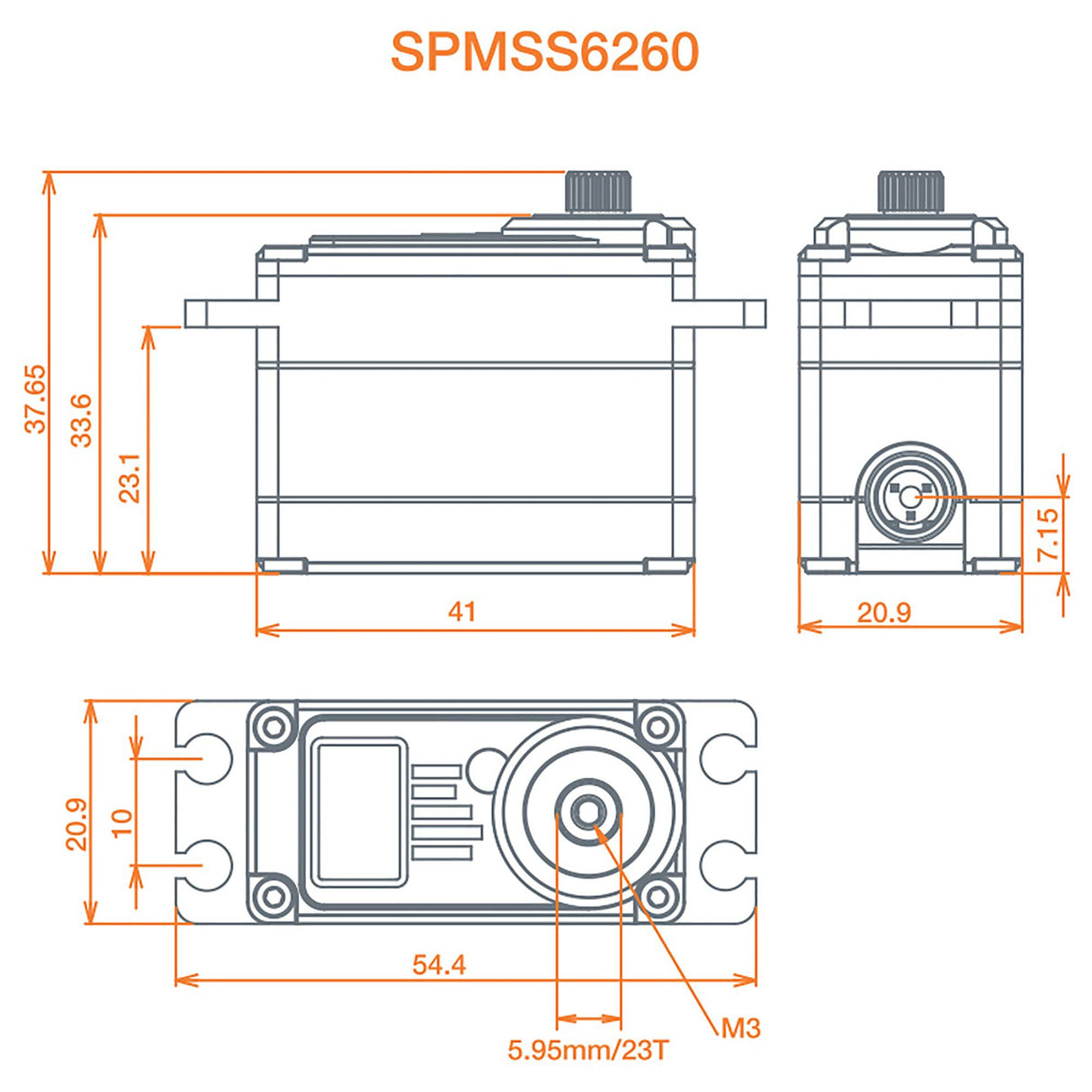 S6260 High Torque High Speed Digi HV Metal Servo
