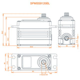 S9120BL 1/5 Torque Metal Servo