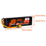 3200mAh 4S 14.8V Smart G2 LiPo 50C; IC3