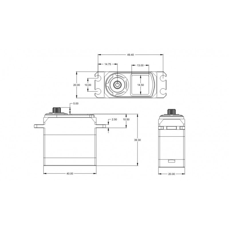Servo BH9022 Brushless HV - High Speed 20.0kg/0.065sec @7.4V