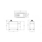 Servo DL3017 Metal gear 17.0kg/0.15sec @6.0V