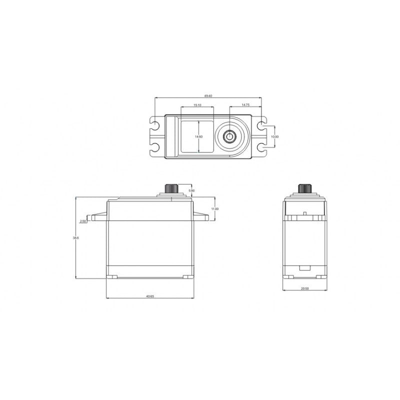 Servo DL5020 Metal gear Waterproof 20.0kg/0.16sec @6.0V