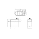 Servo DL5020 Metal gear Waterproof 20.0kg/0.16sec @6.0V