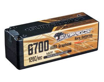 Sunpadow JA0008 - Li-Po Battery 4S 14,8V 6700mAh 120C Gold