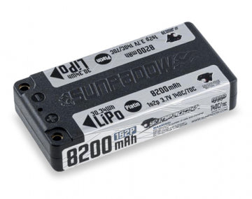 Sunpadow JA0039 - Li-Po Battery 1S 3,7V 8200mAh 140C Shorty ULCG Top Series