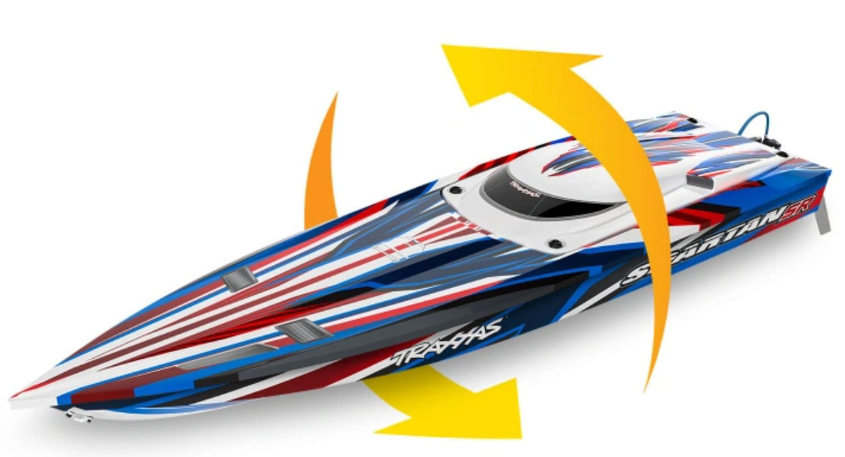 Traxxas Spartan-SR BL TQi TSM Self-Righting - vild fjernstyret båd