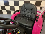 Children's tractor 12 volts with trailer pink